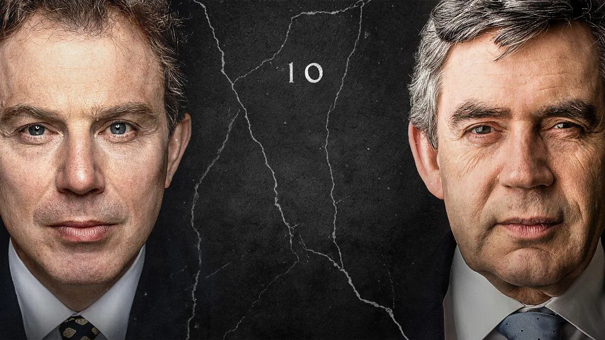 Tony Blair and Gordon Brown are at the centre of a new TV series. Picture: BBC