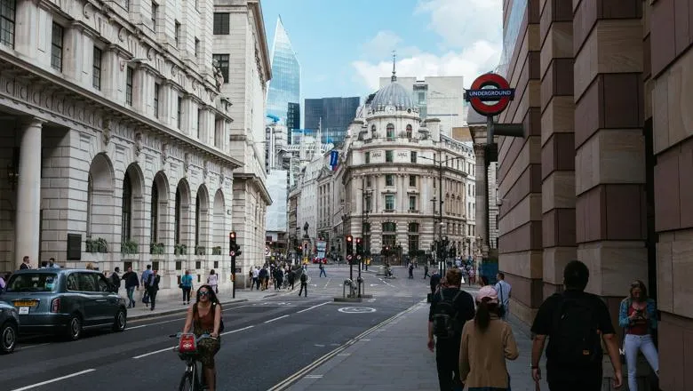 The heart of London's financial district.