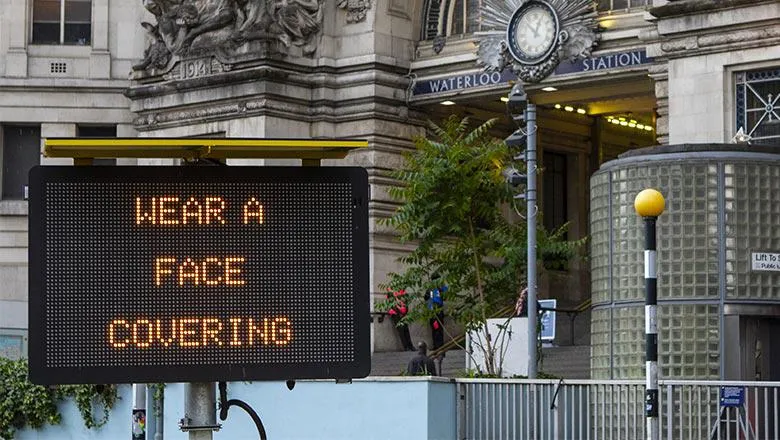 face mask sign