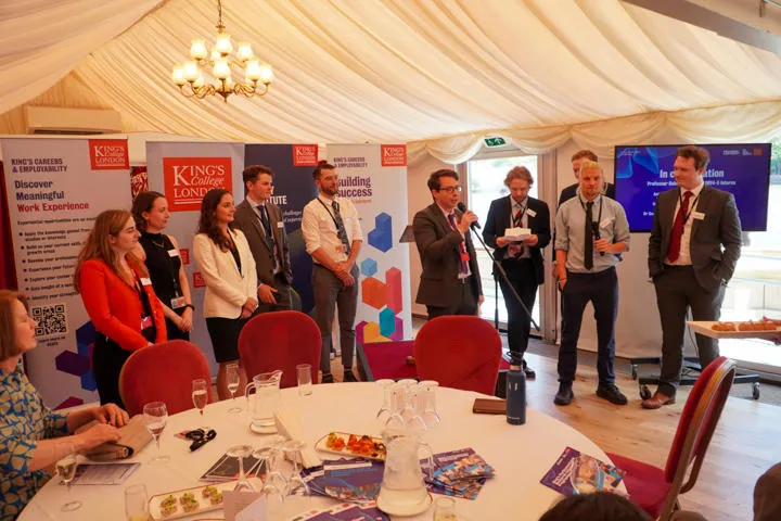 Celebrating the fourth cohort of King's Parliamentary Research Interns at the House of Lords