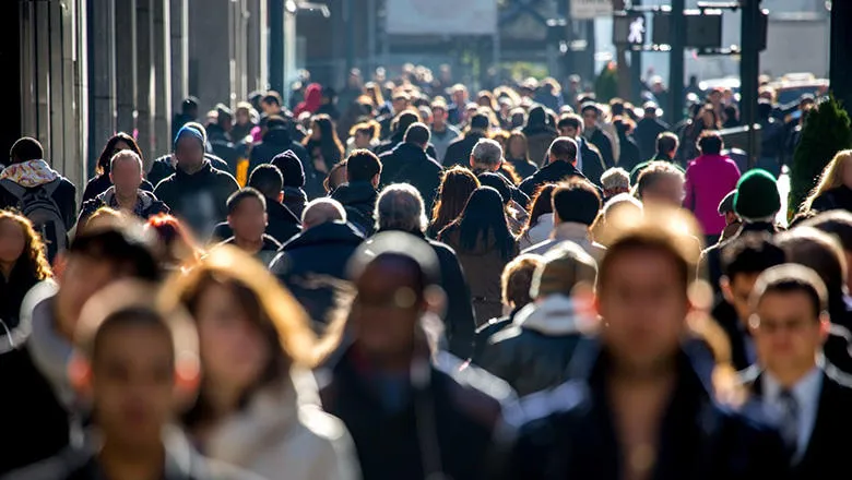 crowded street