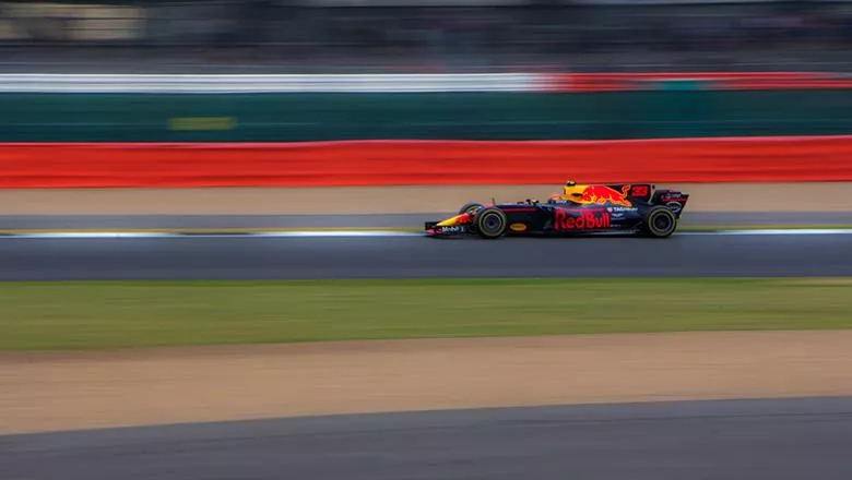 Red Bull Formula 1 car on a track