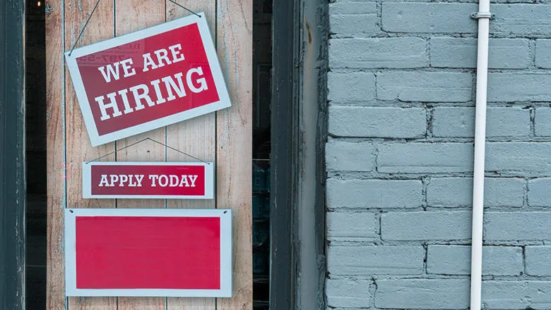 hiring sign