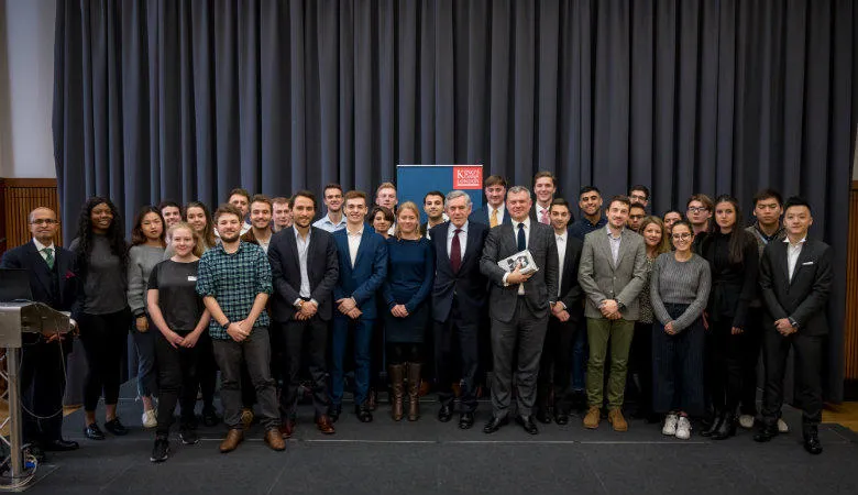 Gordon Brown delivers class to our postgraduate students