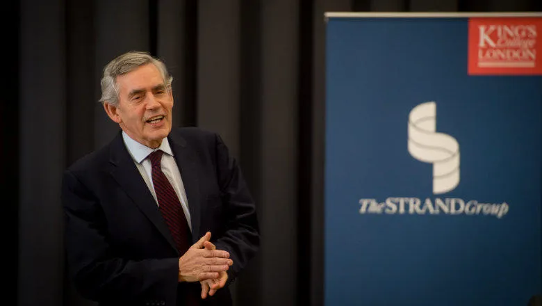 Gordon Brown delivers class to our postgraduate students