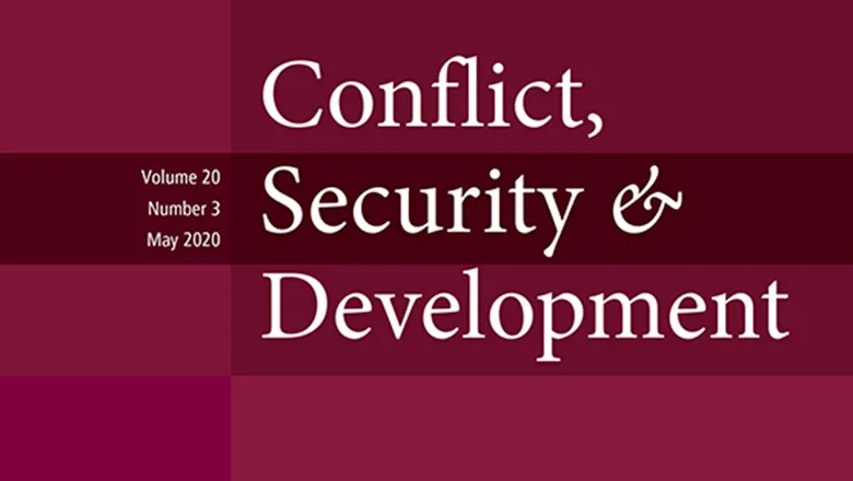Conflict, Security and Development Journal cover