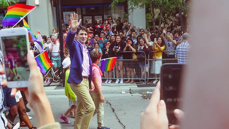 justin trudeau pride