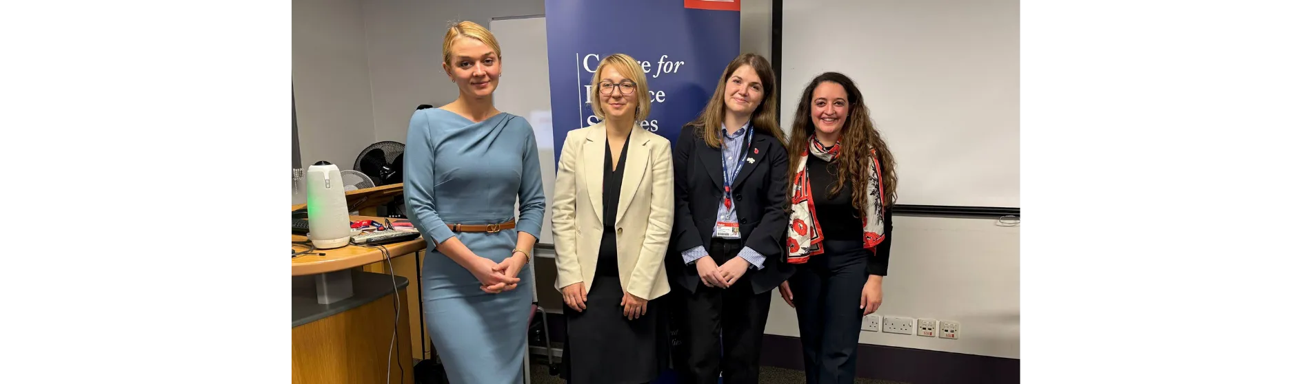 Aliona Hlivco, Inna Sovsun, Anastasiia Haievska, Dr Hillary Briffa at the lecture event