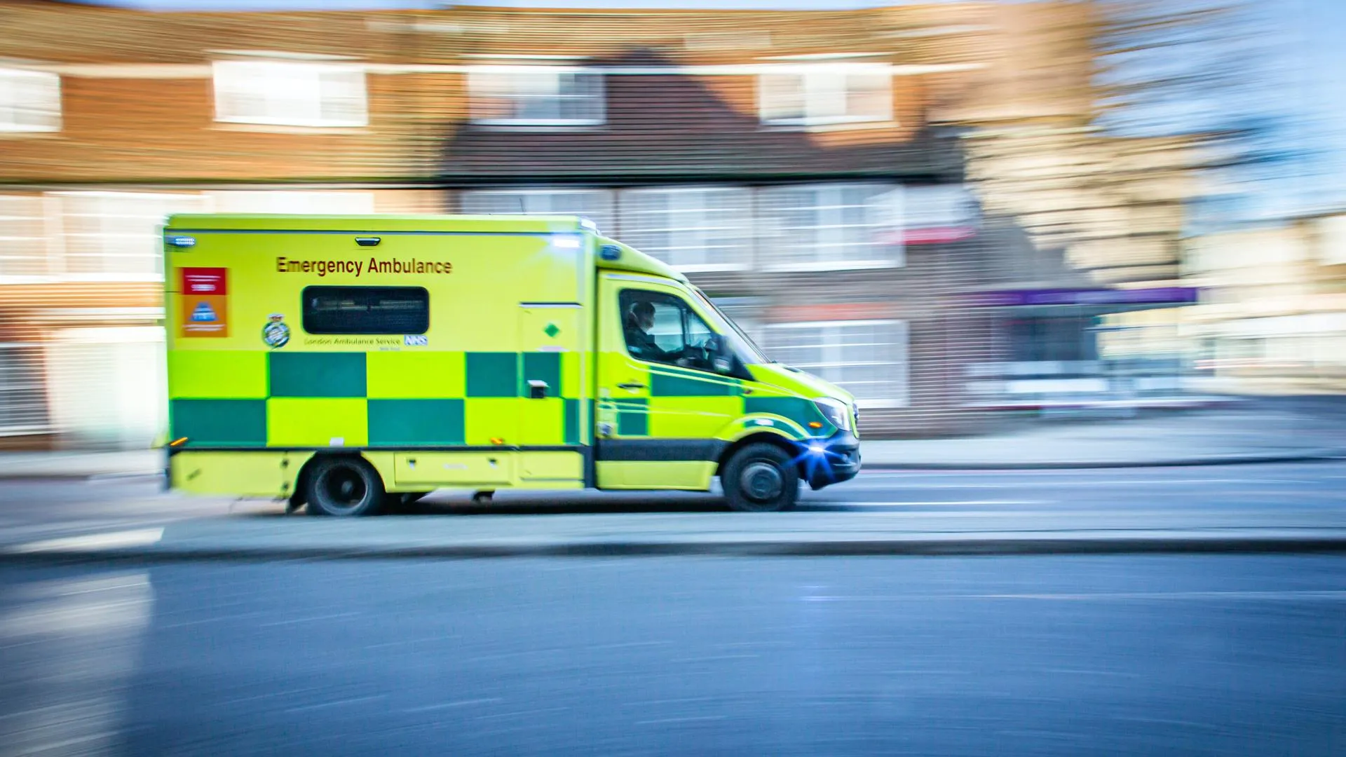 Ambulance in an emergency
