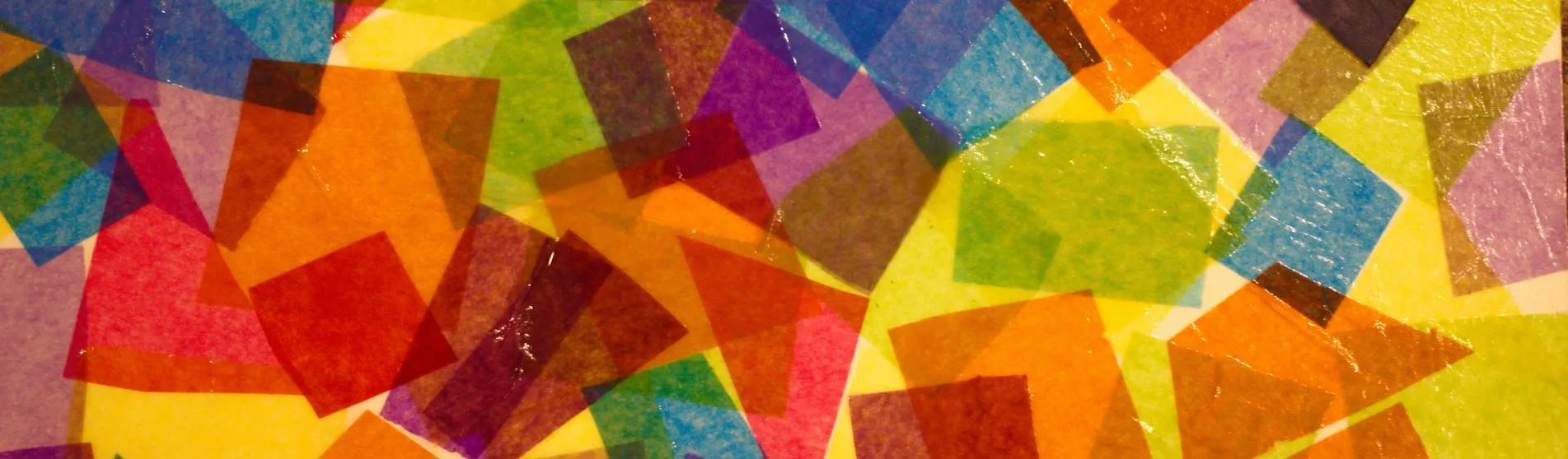 Coloured plastic squares on paper (Image creadit: Joshua Hoehne)