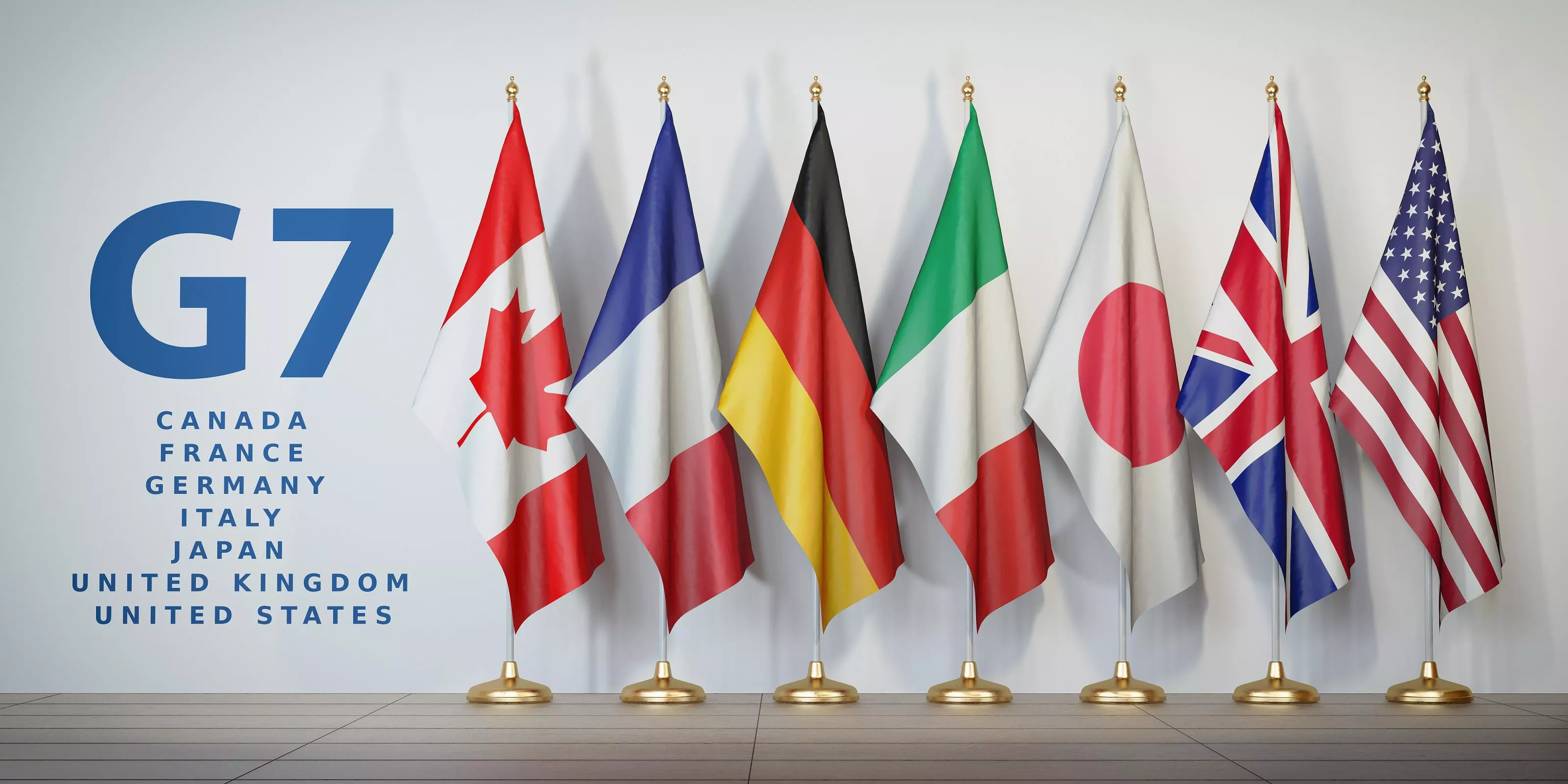 G7 Summit Flags