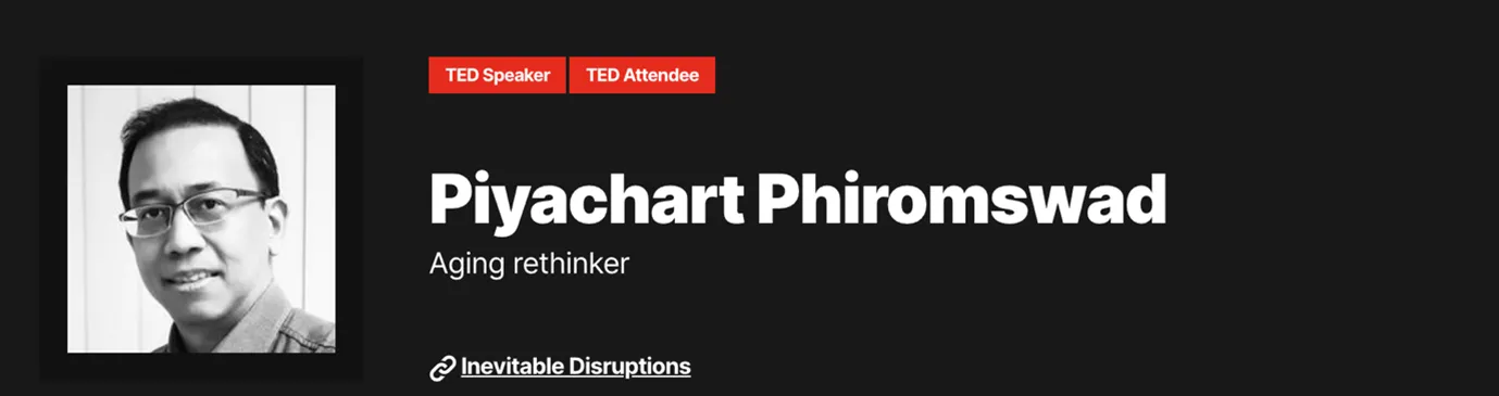 Piyachart Phiromswad ted talk cover image