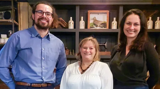 Milbotix founders Zeke Steer, Dr Iveta Eimontaite and Jacqui Arnold