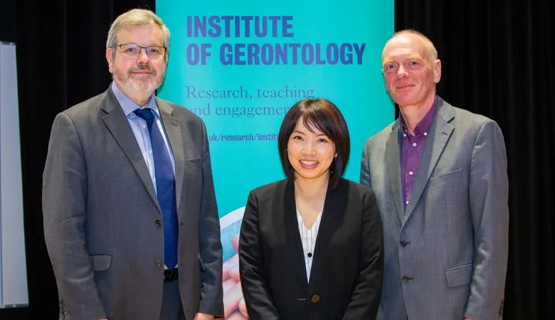 Professor George MacGinnis, Dr Wei Yang and Dr Thomas Scharf at the 2023 David Hobman Lecture.