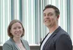 Smplicare founders Garret Spraguem and Alexandra Reissig