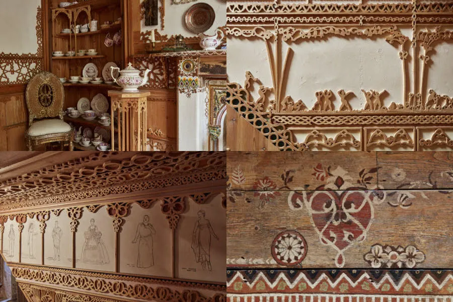 Intricate Moorish fretwork woodworking at 575 Wandsworth Road