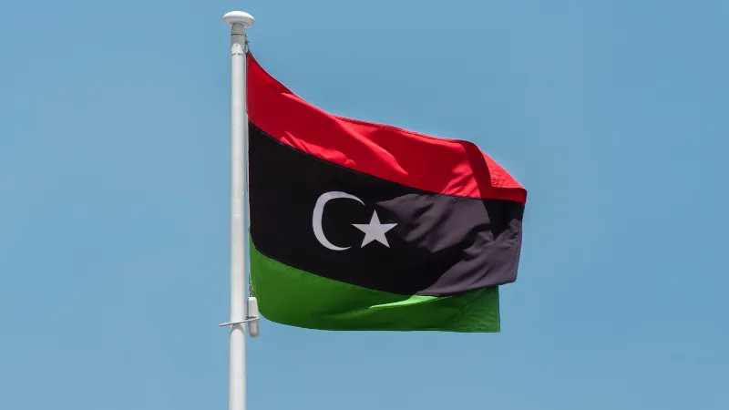 Libya flag student news