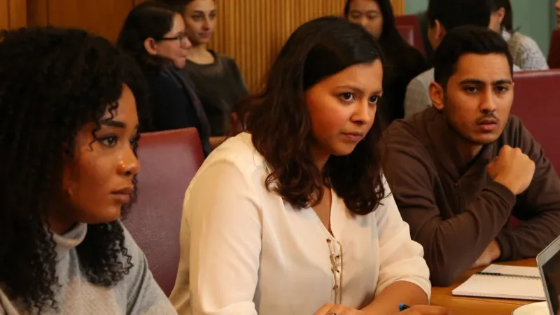 Students in a classroom.