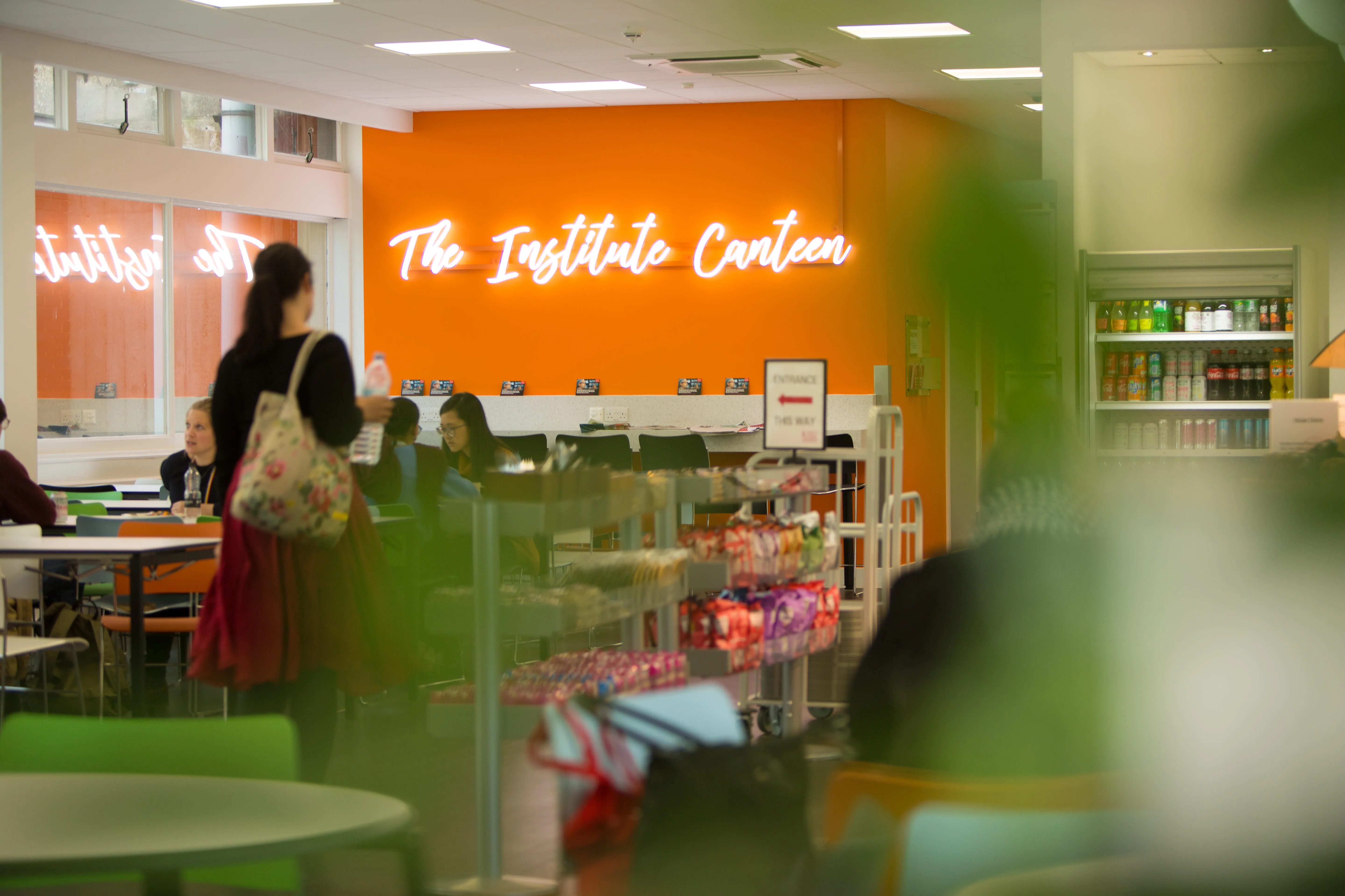 a busy canteen filled with students