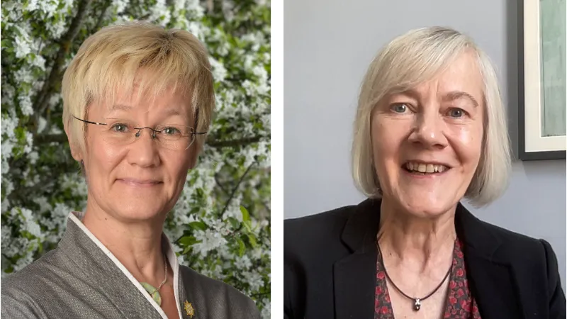 Vesak Day Hogets Baerndal (left) and Ellen Clark-King (right)