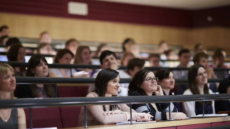 Students in a lecture 