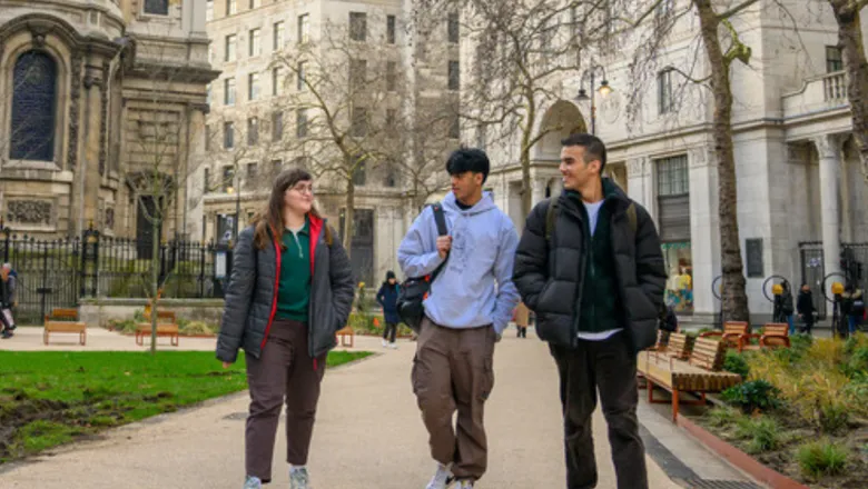 King's students walking strand feb 2023 hero