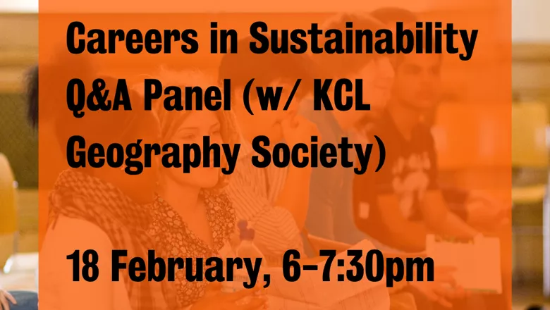 Careers in Sustainability Q&A Panel - 18th Feb
