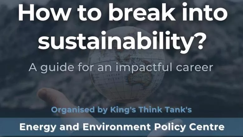 How to break into sustainability - 24th Feb