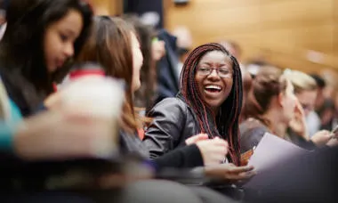 students in lecture hall 