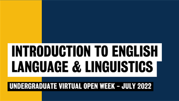 Introduction to English Language and Linguistics