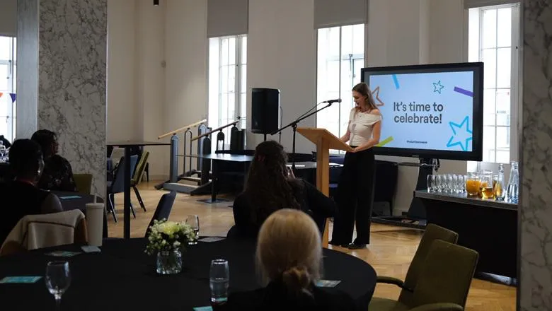 Luisa Struck at King's Volunteering Celebration event